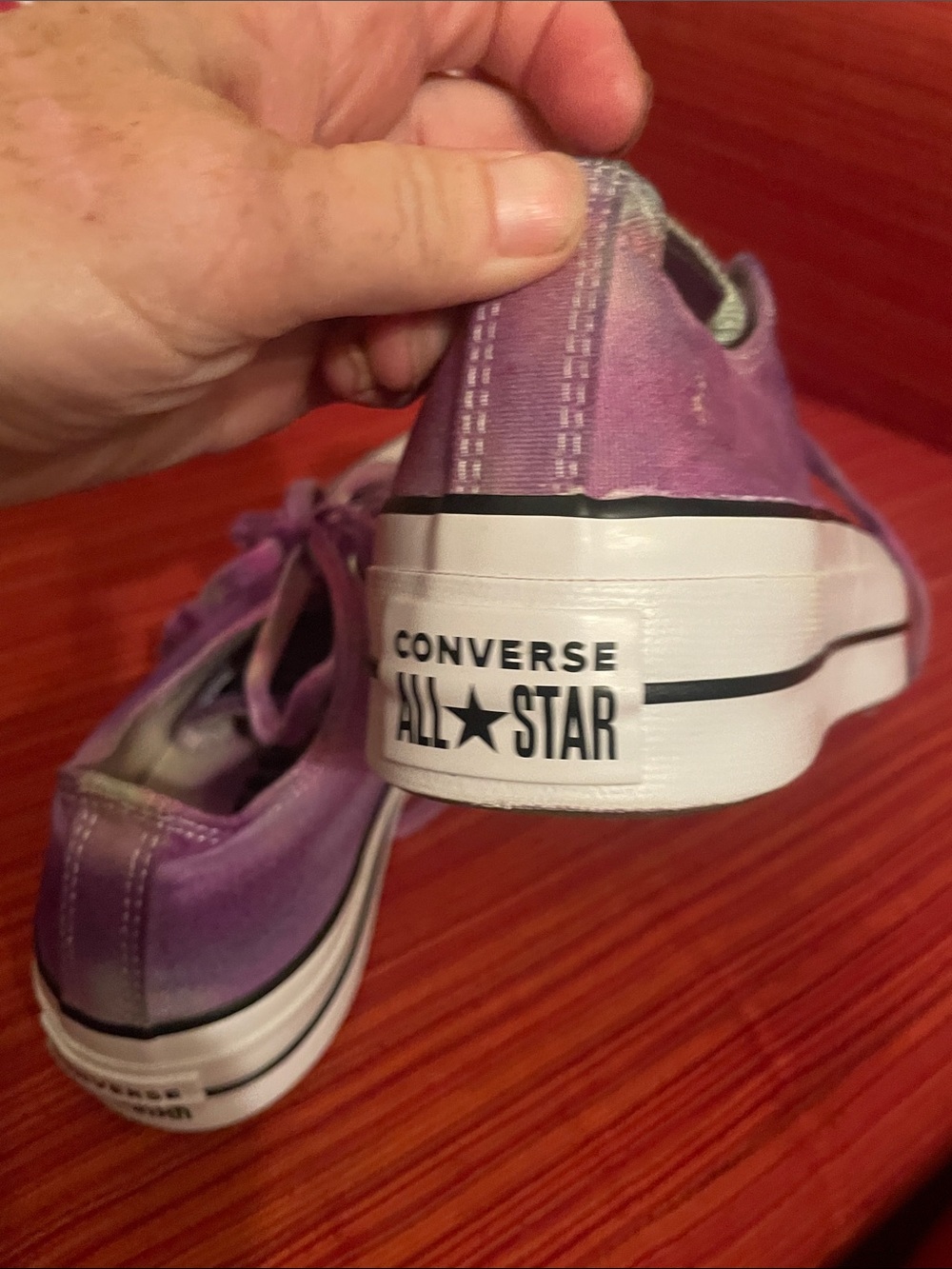 Purple Tie-Dye Low-Top Canvas sneakers - Picture 17 of 17